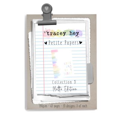 Tracey Hey Petite Papers Collection - Motto Edition